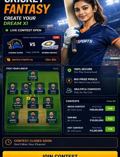 87abet (87 abet) fantasy cricket & matchday visual 3